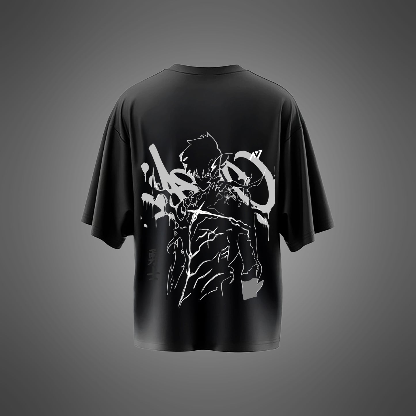 Black Oversized Arise Tee