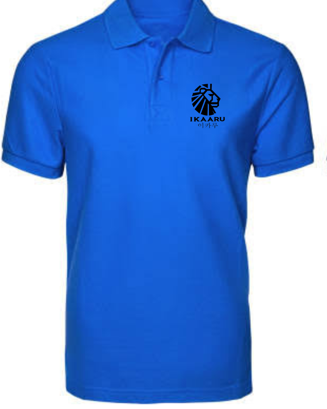 Printed Royal Blue Polo