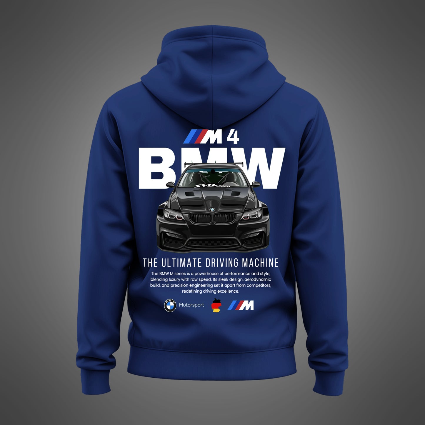Ikaaru Navy Blue Bmw Hoodie