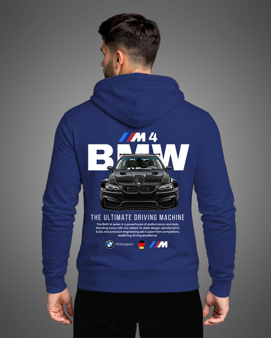 Ikaaru Navy Blue Bmw Hoodie