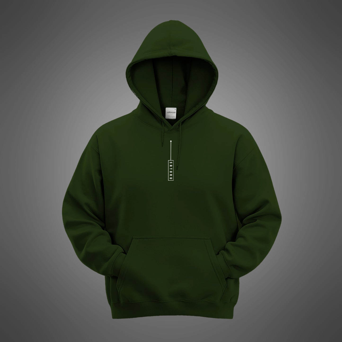 Ikaaru Bottle Green Satoru Hoodie