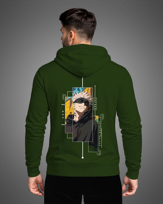 Ikaaru Bottle Green Satoru Hoodie