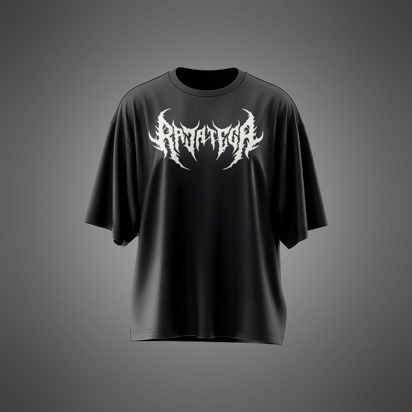 Black Oversized Death Scare Tee