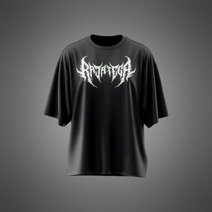 Black Oversized Death Scare Tee