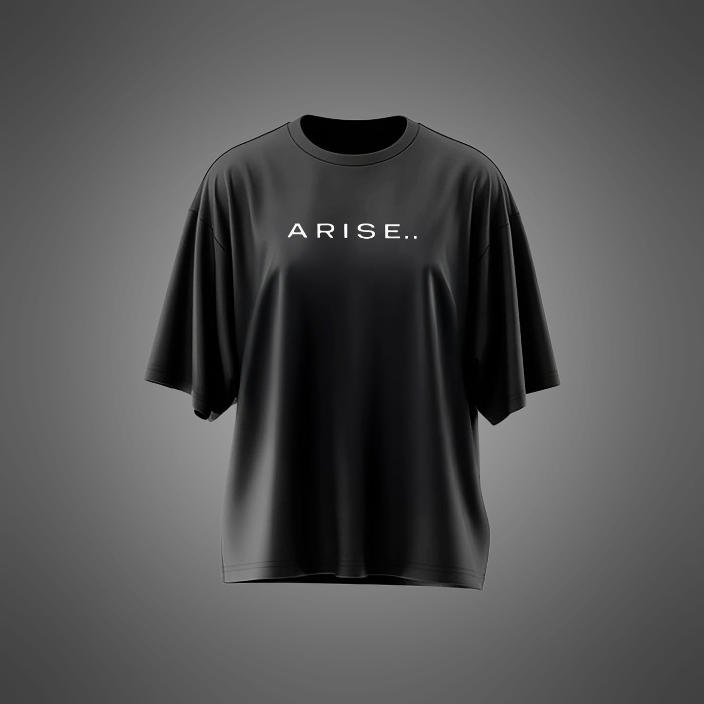 Black Oversized Arise Tee