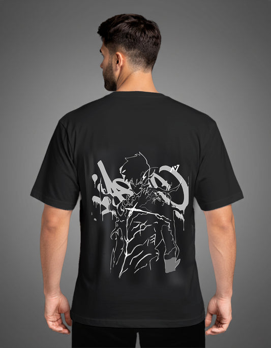 Black Oversized Arise Tee