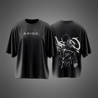Black Oversized Arise Tee