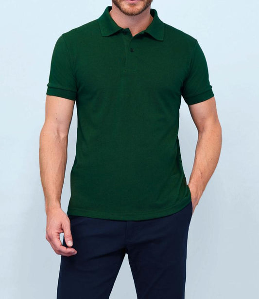 Bottle Green Plain Polo