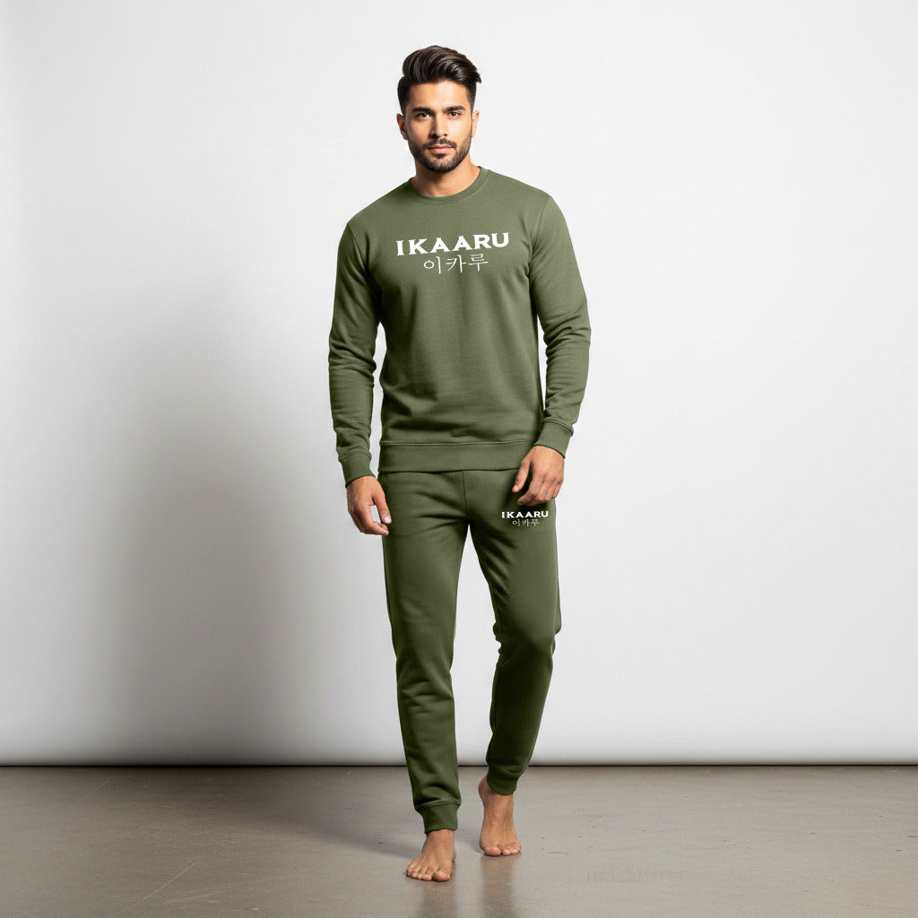 Ikaaru Track Suit Olive green colour