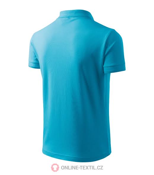 Teal Blue Plain Polo