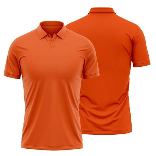 Orange Plain Polo