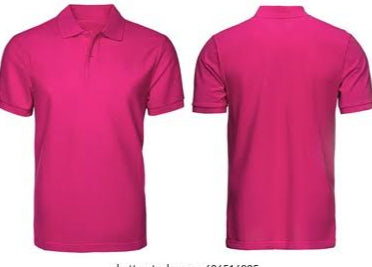 Pink Plain Polo