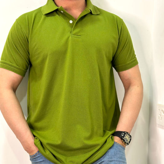 Army Green Plain Polo