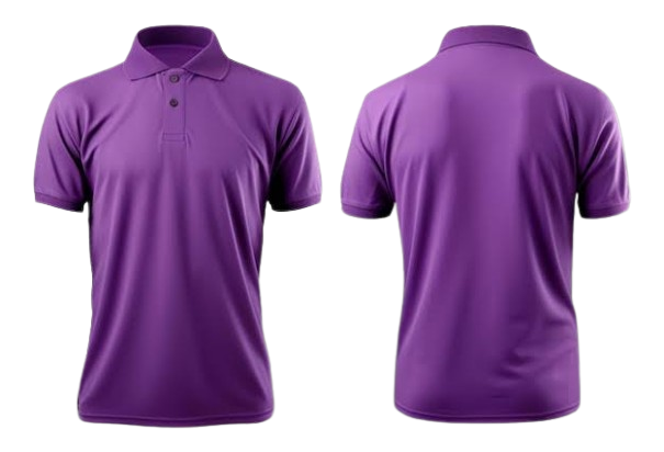 Purple Plain Polo