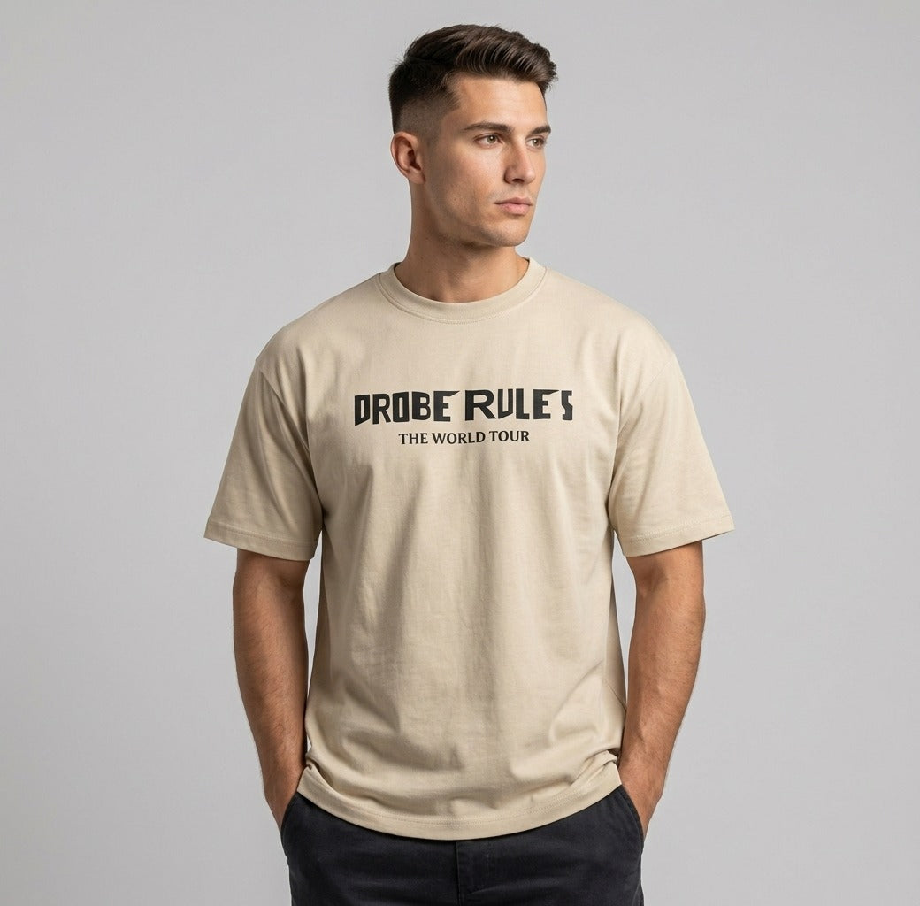 Premium Beige Oversized Tee