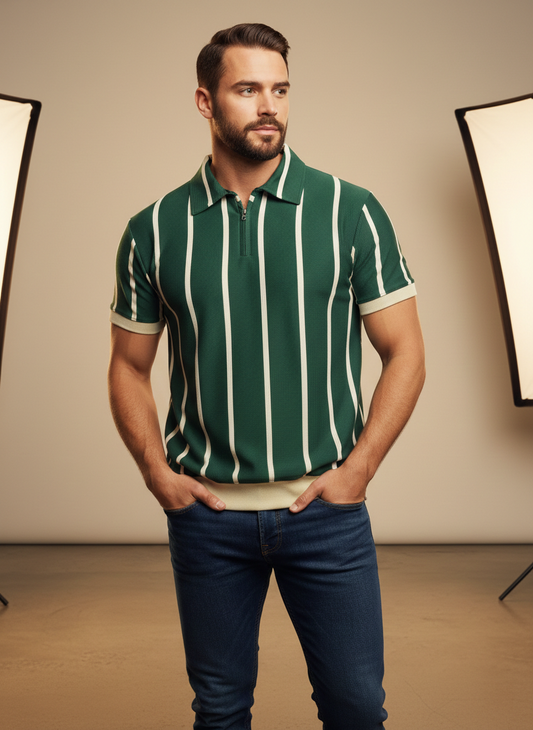 Urban Emerald Stripe - Bottle Green