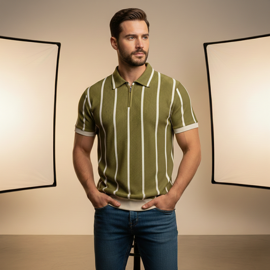 Urban Emerald Stripe - Olive